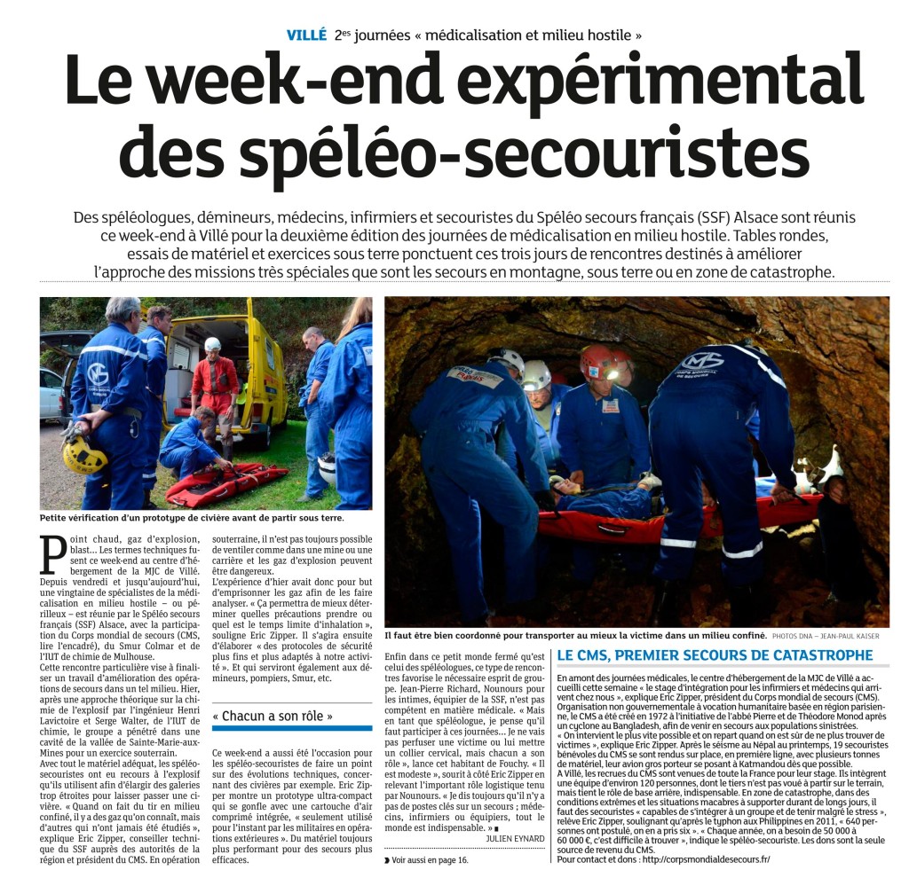 speleo Week-end expérimental spéléo